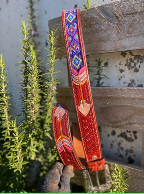 Beaded arrow belt