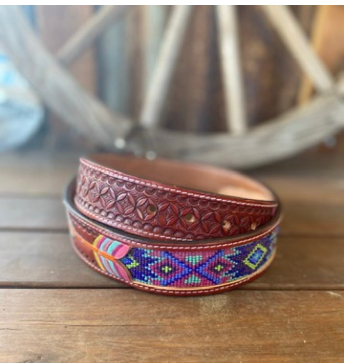 Beaded arrow belt