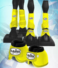 Yellow horse boots- set of 4 w/bells