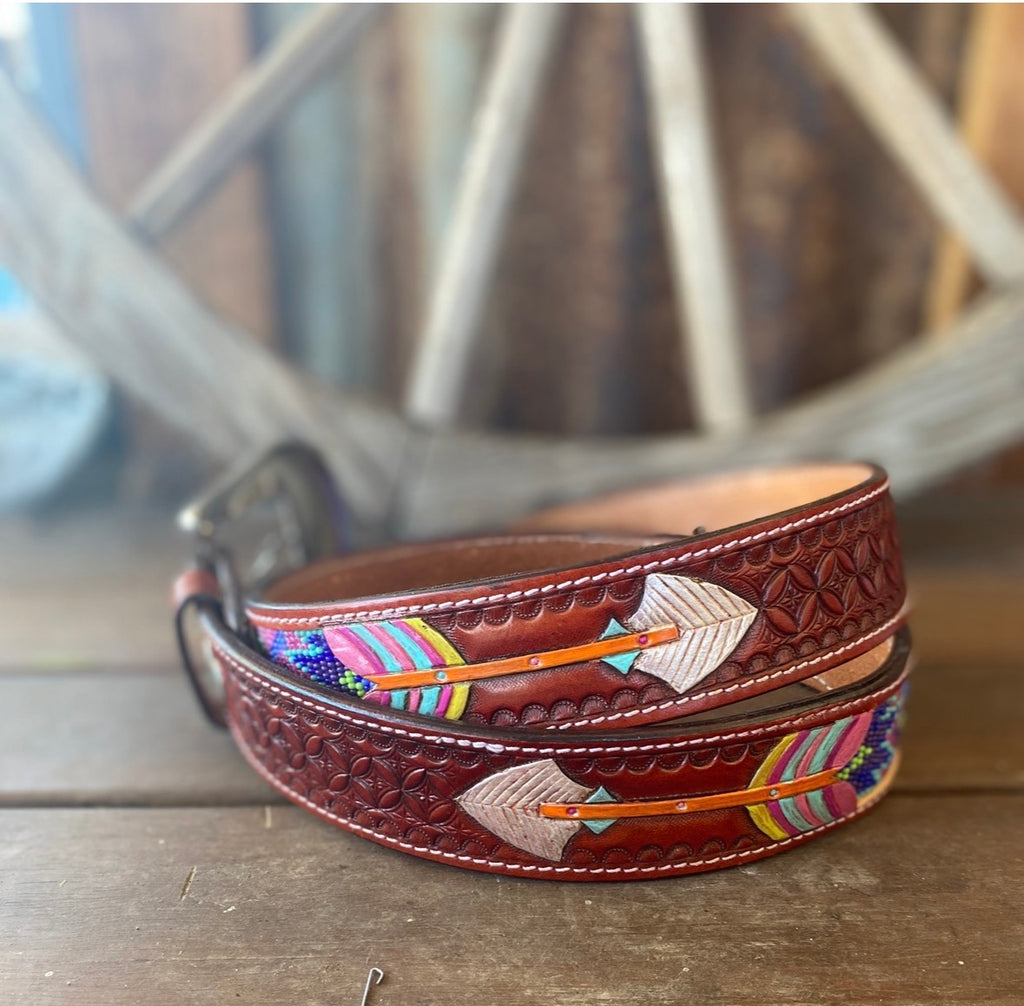 Beaded arrow belt