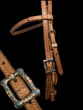 ✨ Turquoise Accent Leather Bridle ✨