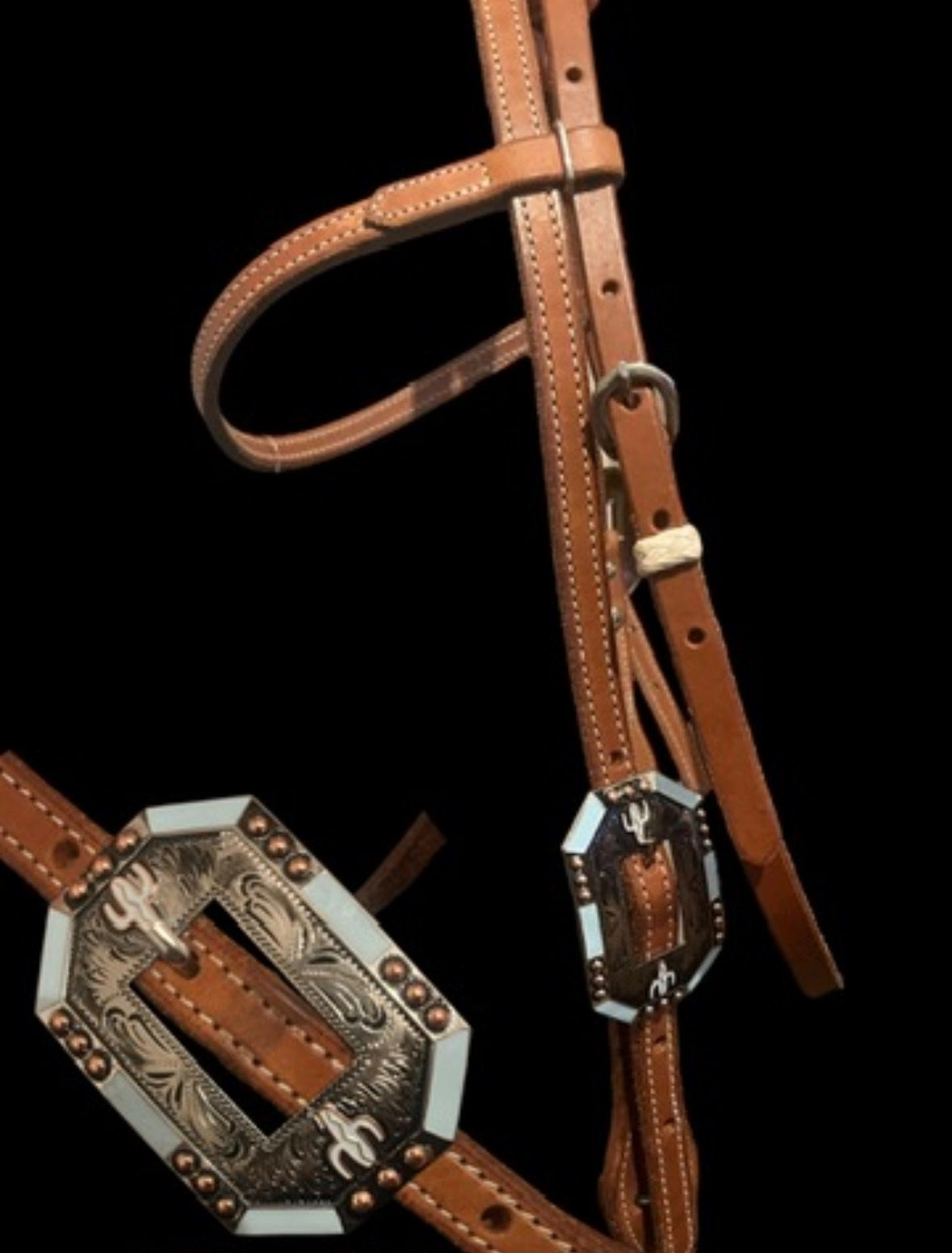 🌵 Cactus Concho Leather Bridle 🌵