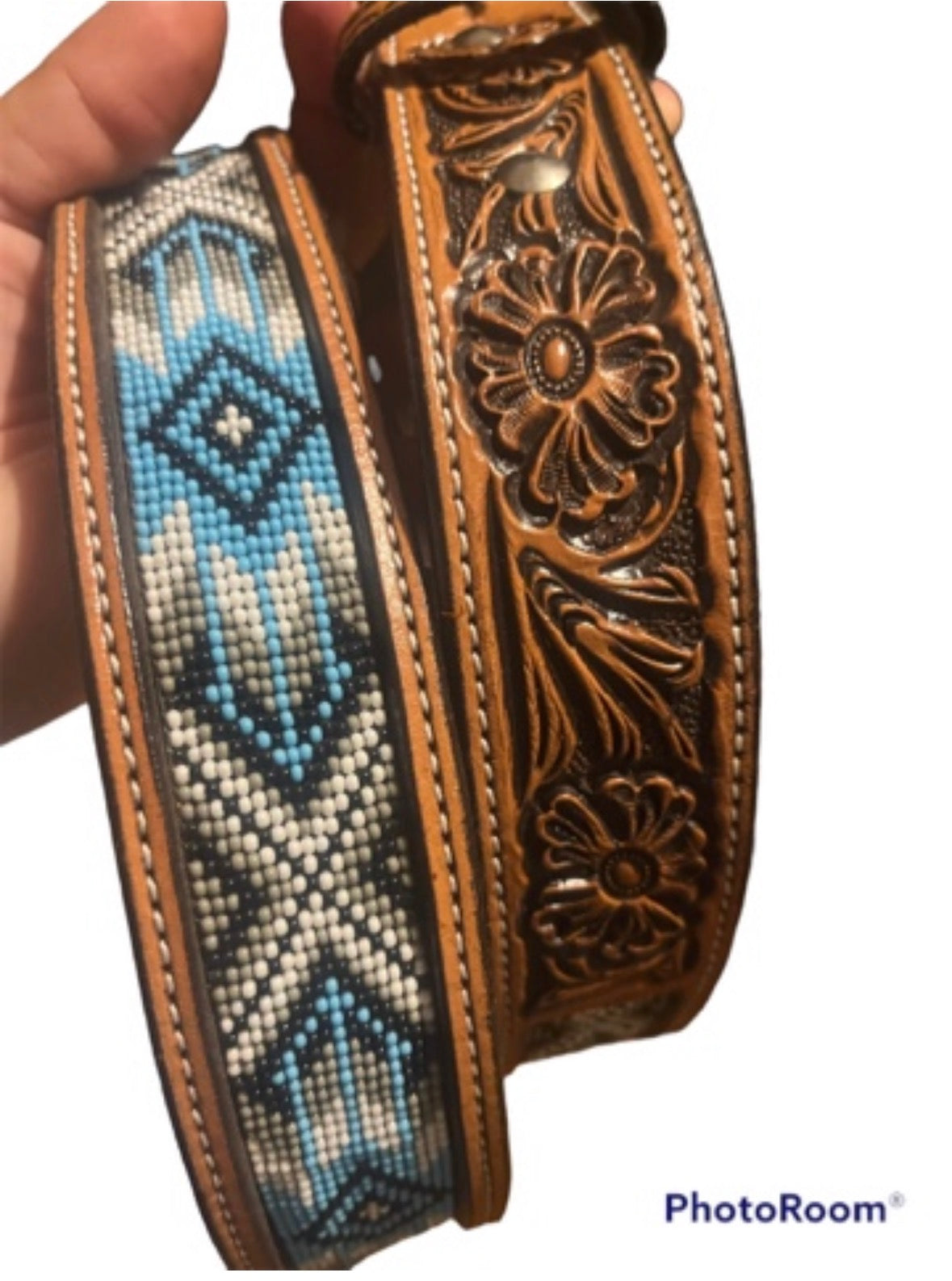 Glacier Sky Beaded Belt 🩵