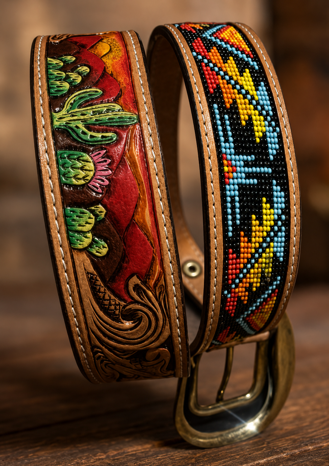 Desert Sunset Beaded Belt