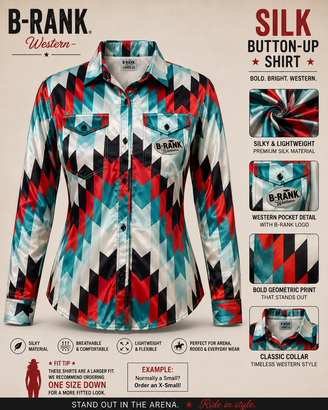 🤠 SILK WESTERN SHIRT – MAKE A STATEMENT! ✨